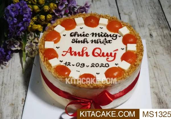 Bánh sinh nhật mặn - Chúc mùng sinh nhật anh Quý MS1325