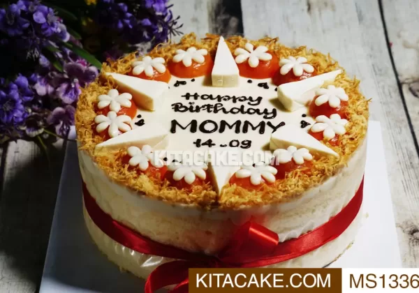 Bánh sinh nhật trứng muối - Happy birthday Mommy MS1336