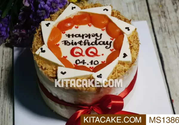 Bánh sinh nhật mặn - Happy birthday QQ MS1386