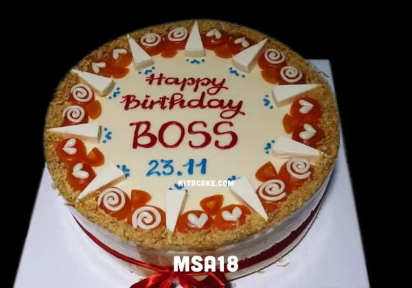 Bánh sinh nhật tặng sếp - Happy birthday BOSS MSA18