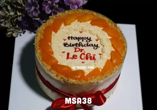 Bánh sinh nhật tặng bác sĩ size 20cm | Happy birthday Dr Le Chi MSA38