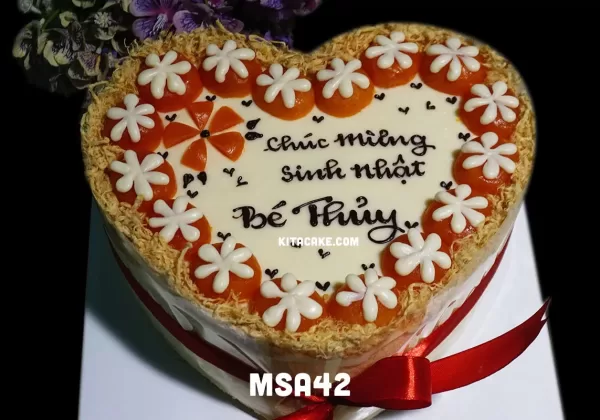 Bánh sinh nhật tặng bé gái | Chúc mừng sinh nhật bé Thủy MSA42