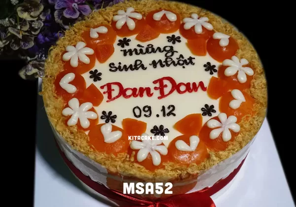 Bánh sinh nhật tặng bạn nam 20cm | Mừng sinh nhật Đan Đan MSA52