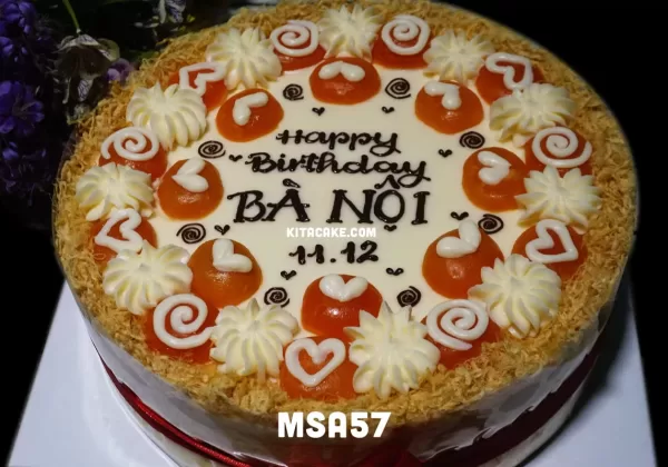 Bánh sinh nhật tặng bà nội size 25cm | Happy birtthday bà nội MSA57