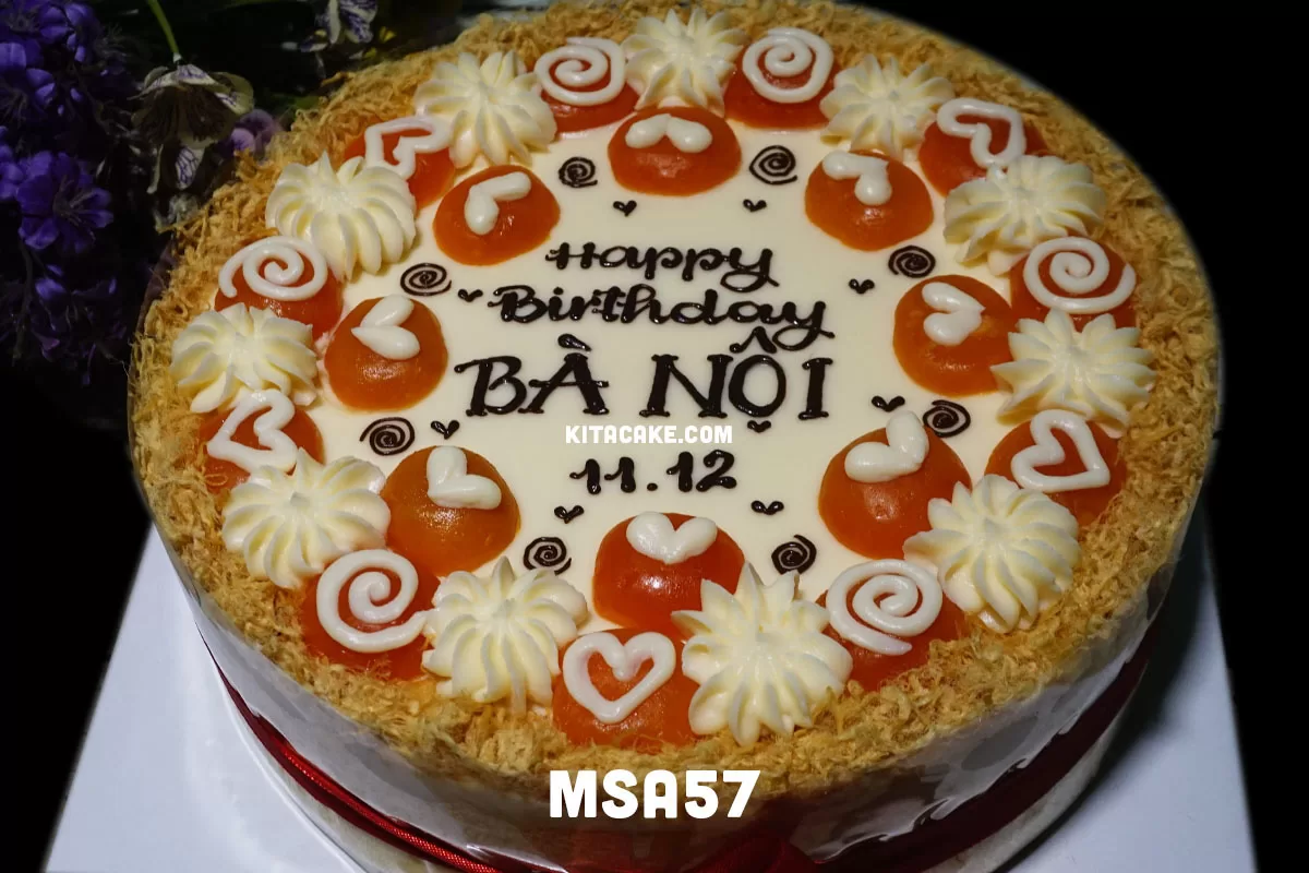 Bánh sinh nhật tặng bà nội size 25cm | Happy birtthday bà nội MSA57