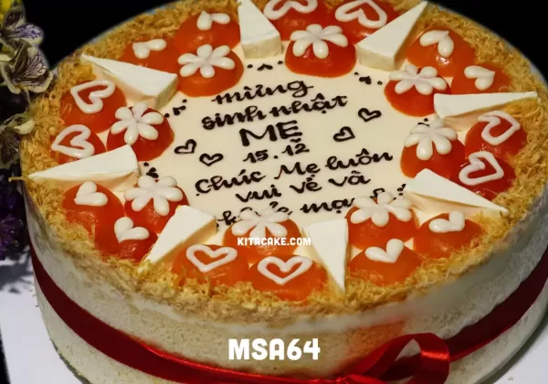 Bánh sinh nhật tặng mẹ | Mừng sinh nhật MẸ - chúc mẹ luôn vui vẻ và khỏe mạnh MSA64
