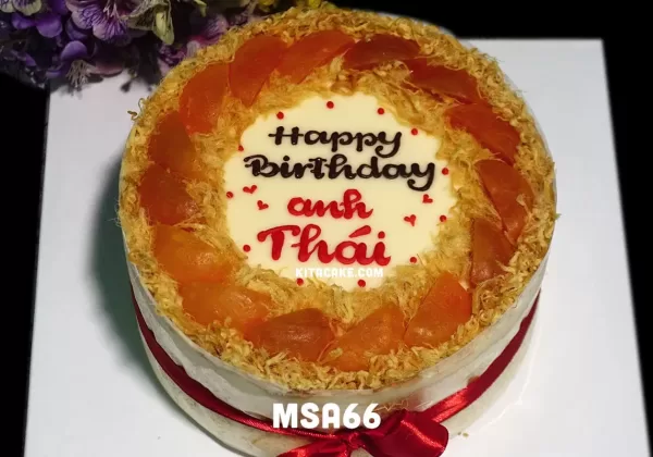 Bánh sinh nhật bạn nam size 20cm | Happy birthday anh Thái MSA66