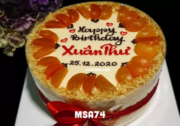 Bánh sinh nhật tặng bạn nữ | Happy birthday Xuân Thư MSA74