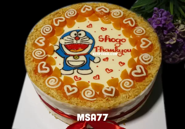 Bánh sinh nhật vẽ hình Doremon size 25cm | Shogo Thankyou MSA77