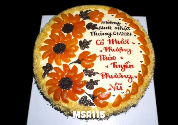 Bánh sinh nhật tặng nhân viên | Mừng sinh nhật tháng 1 Cô Mười - Phượng Thảo - Tuyền - Phương Vũ MSA115