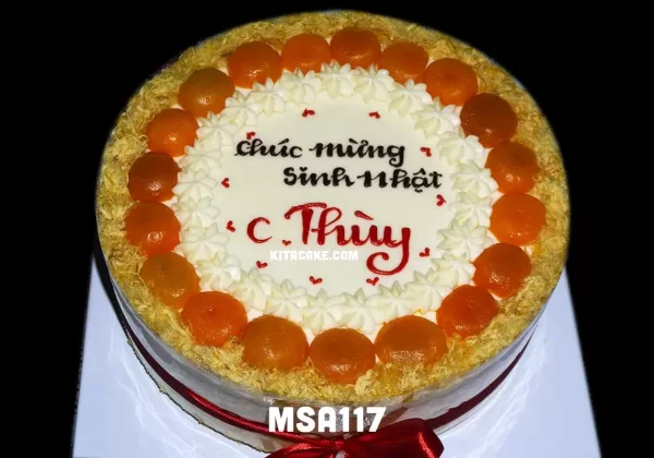 Bánh sinh nhật tặng bạn nữ | Chúc mừng sinh nhật chị Thùy MSA117