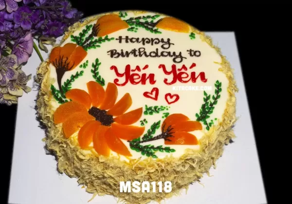 Bánh sinh nhật tặng bạn nữ | Happy Birthday Yến Yến MSA118