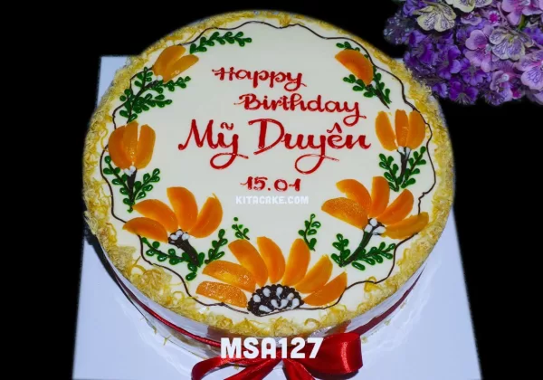 Mẫu bánh sinh nhật tặng bạn nữ MSA127