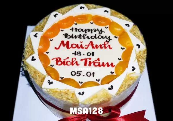Bánh sinh nhật tặng bạn nữ MSA128